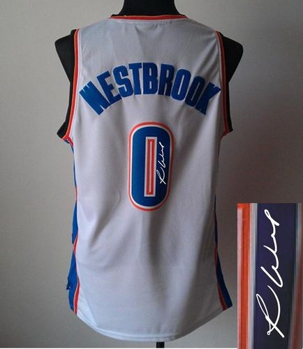 Autographed Thunder white jersey