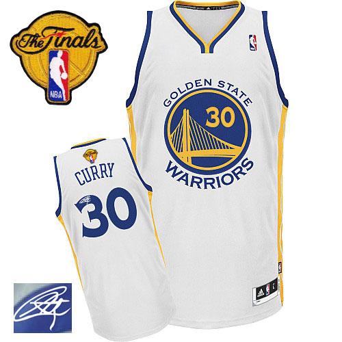 Autographed Warriors white jersey