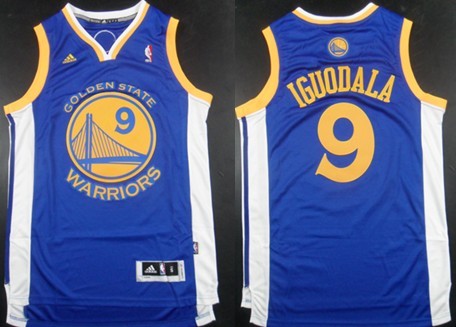 Autographed Warriors blue jersey
