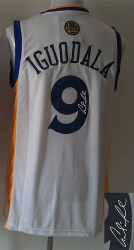 Autographed Warriors white jersey