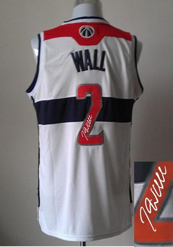 Autographed Wizards white jersey