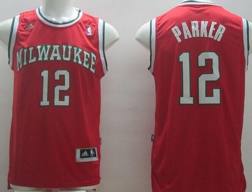Jabari Parker Milwaukee Bucks red jersey