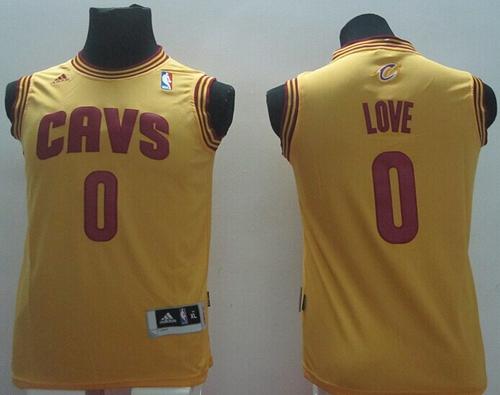 Kevin Love Cleveland Cavaliers gold jersey