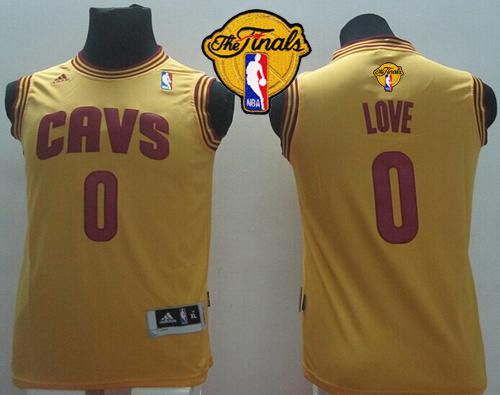 Kevin Love Cleveland Cavaliers gold jersey