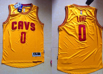 Kevin Love Cleveland Cavaliers yellow jersey