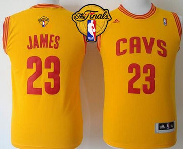 LeBron James Cleveland Cavaliers gold jersey
