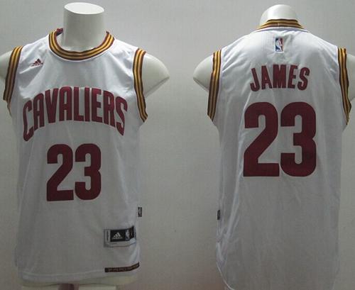 LeBron James Cleveland Cavaliers white Home jersey