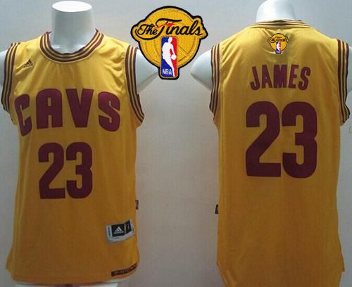 LeBron James Cleveland Cavaliers yellow Alternate jersey
