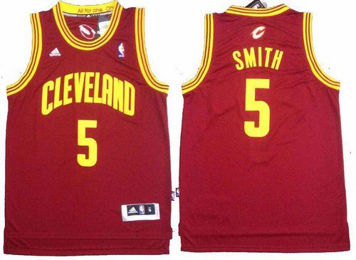 JR Smith Cleveland Cavaliers red jersey