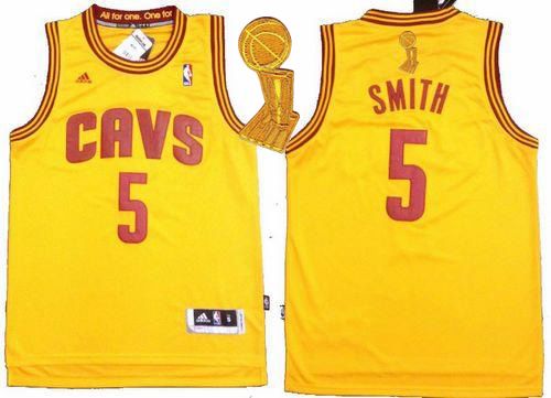 JR Smith Cleveland Cavaliers yellow jersey
