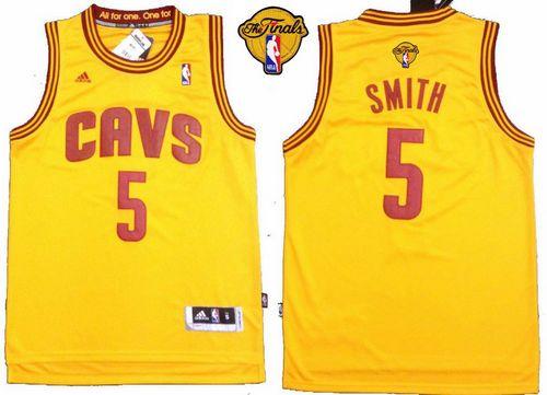 JR Smith Cleveland Cavaliers yellow jersey