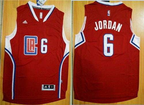 DeAndre Jordan Los Angeles Clippers red jersey