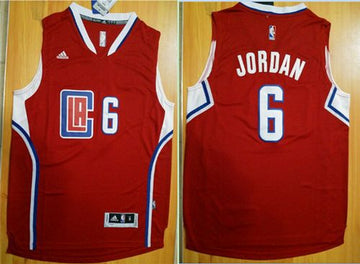 DeAndre Jordan Los Angeles Clippers red jersey
