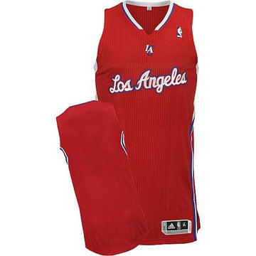 Custom Los Angeles Clippers red jersey