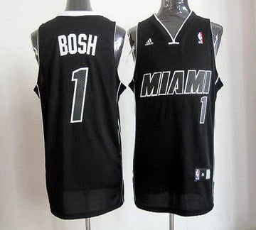 Chris Bosh Miami Heat black-white jersey