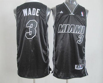 Dwyane Wade Miami Heat black-white jersey