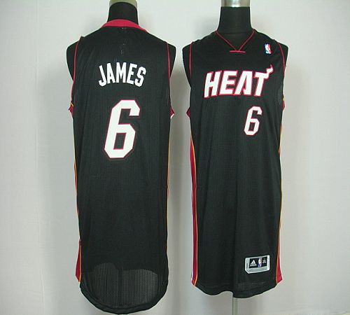LeBron James Miami Heat black jersey