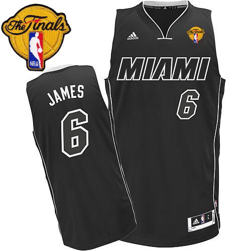 LeBron James Miami Heat black-white jersey