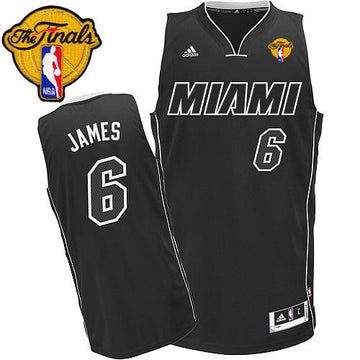 LeBron James Miami Heat black-white jersey