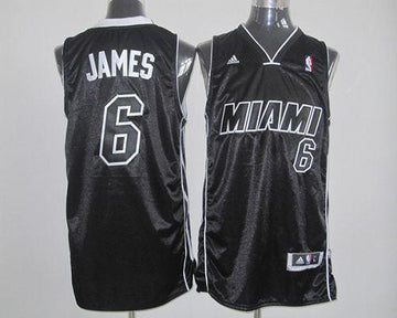 LeBron James Miami Heat black-white jersey