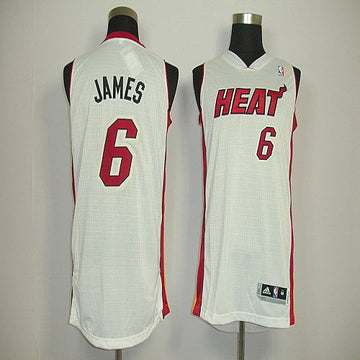 LeBron James Miami Heat white jersey