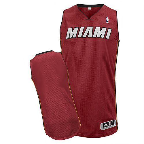 Custom Miami Heat red jersey