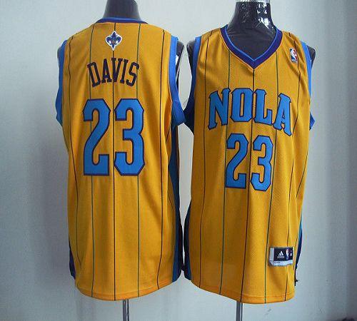 Anthony Davis Charlotte Hornets yellow jersey