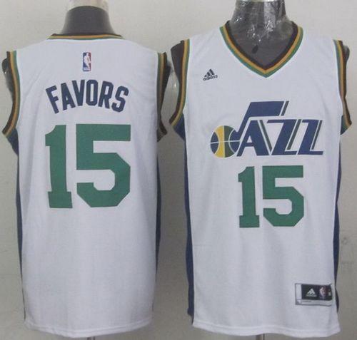 Derrick Favors Utah Jazz white jersey