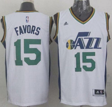 Derrick Favors Utah Jazz white jersey