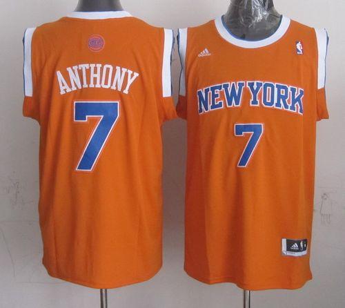 Carmelo Anthony New New York Knicks orange Alternate jersey