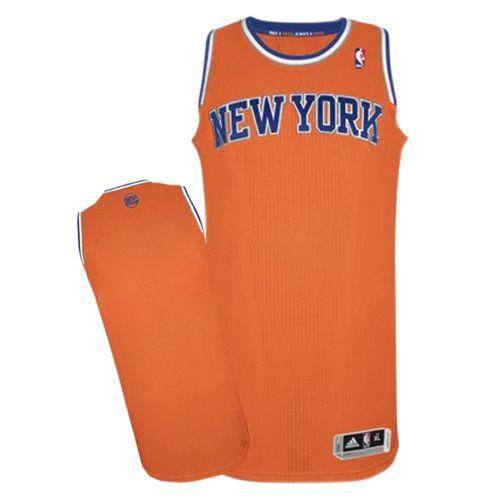 Custom New York Knicks orange Alternate jersey