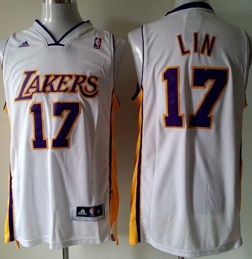 Jeremy Lin Los Angeles Lakers white jersey