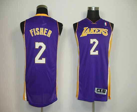 Derek Fisher Los Angeles Lakers purple jersey