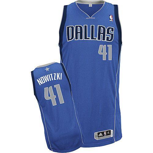 Dirk Nowitzki Dallas Mavericks blue jersey