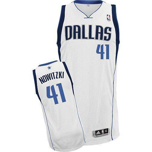 Dirk Nowitzki Dallas Mavericks white jersey