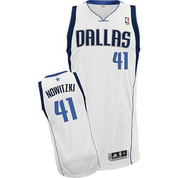 Dirk Nowitzki Dallas Mavericks white jersey
