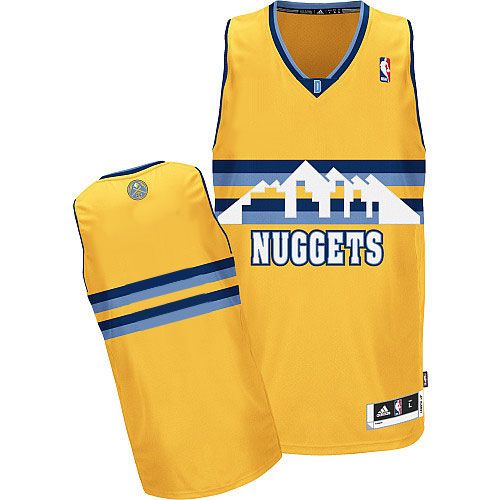 Custom Denver Nuggets yellow Alternate jersey