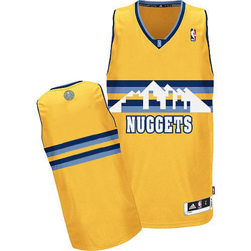 Custom Denver Nuggets yellow Alternate jersey
