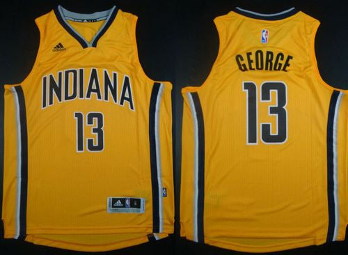 Paul George Indiana Pacers yellow jersey