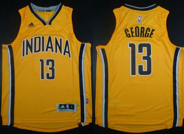 Paul George Indiana Pacers yellow jersey