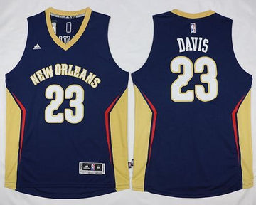 Anthony Davis New Orleans Pelicans navy jersey