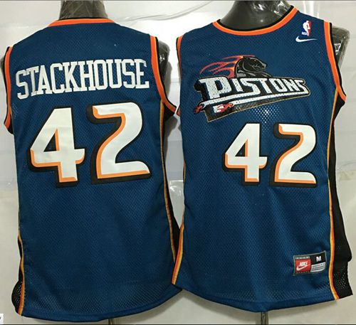 Josh Smith Detroit Pistons blue jersey
