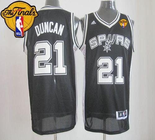 Tim Duncan San Antonio Spurs black jersey