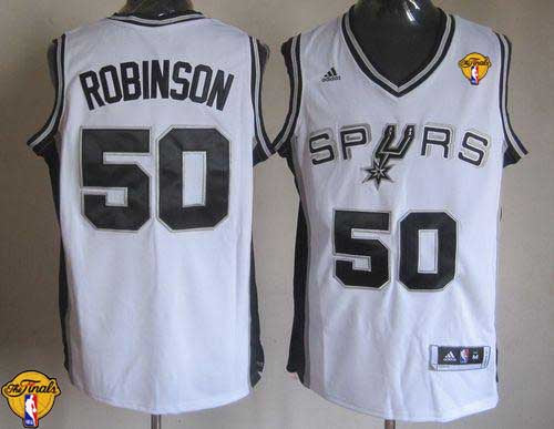 David Robinson San Antonio Spurs white jersey