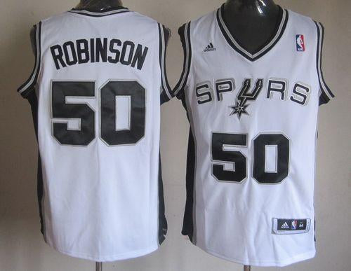 David Robinson San Antonio Spurs white jersey