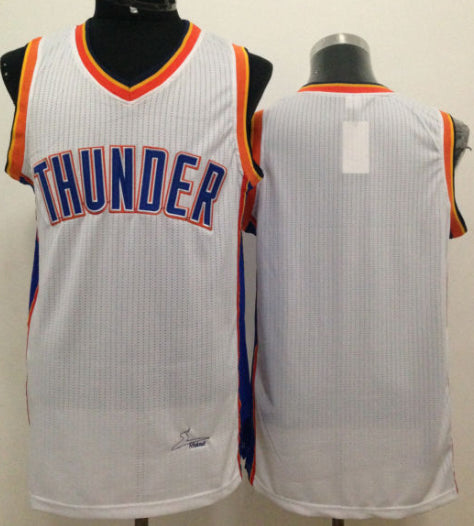 Custom Oklahoma City Thunder white jersey