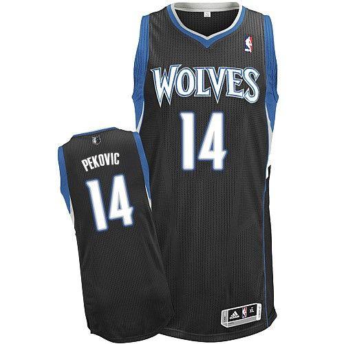Nikola Pekovic Minnesota Timberwolves black jersey