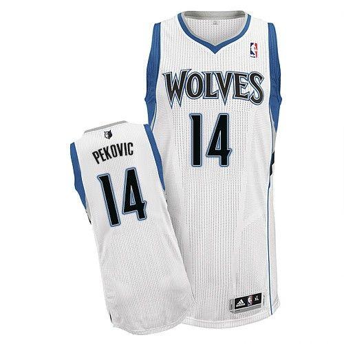 Nikola Pekovic Minnesota Timberwolves white jersey