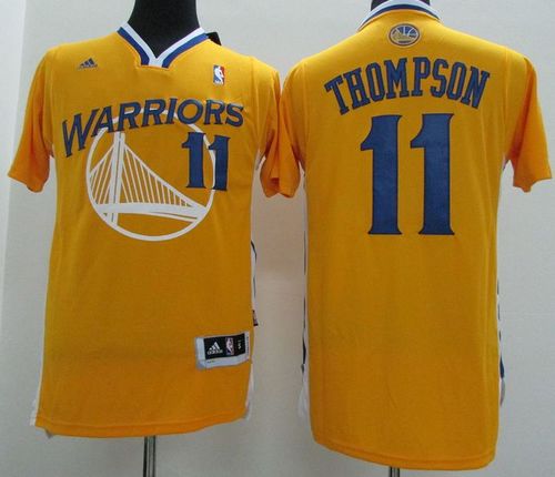 Klay Thompson Golden State Warriors gold Alternate jersey