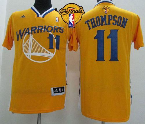 Klay Thompson Golden State Warriors gold Alternate jersey
